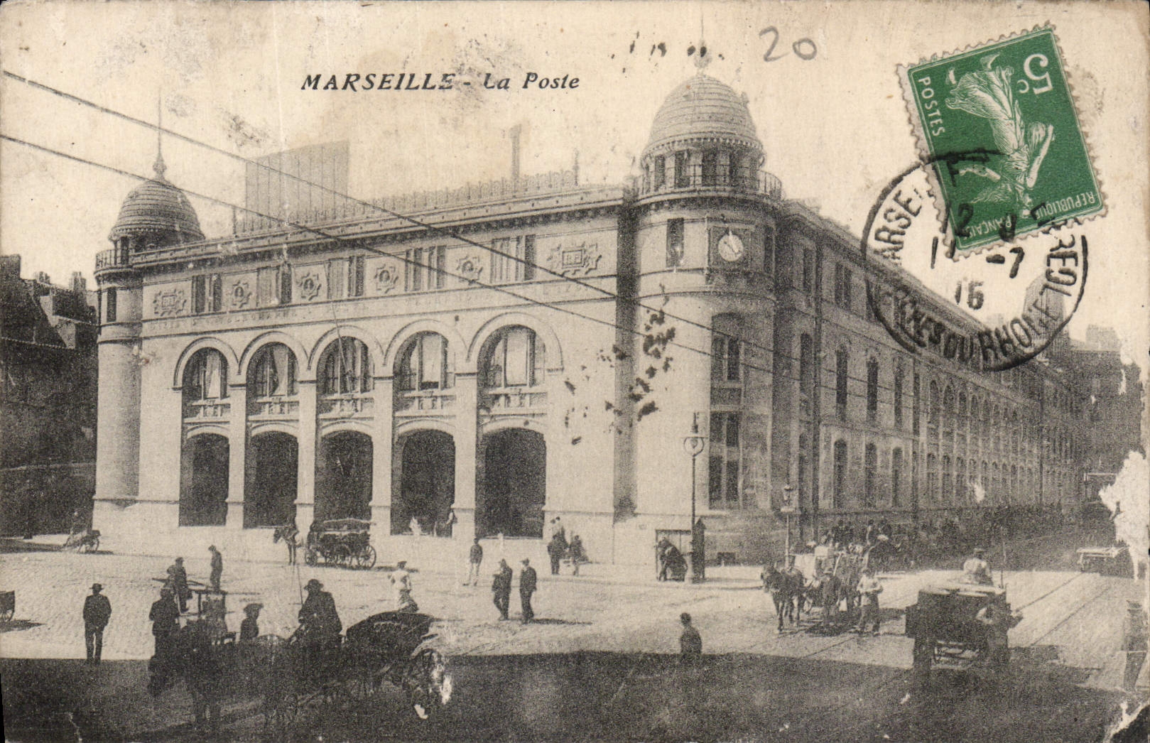CPA Marseille la Poste 