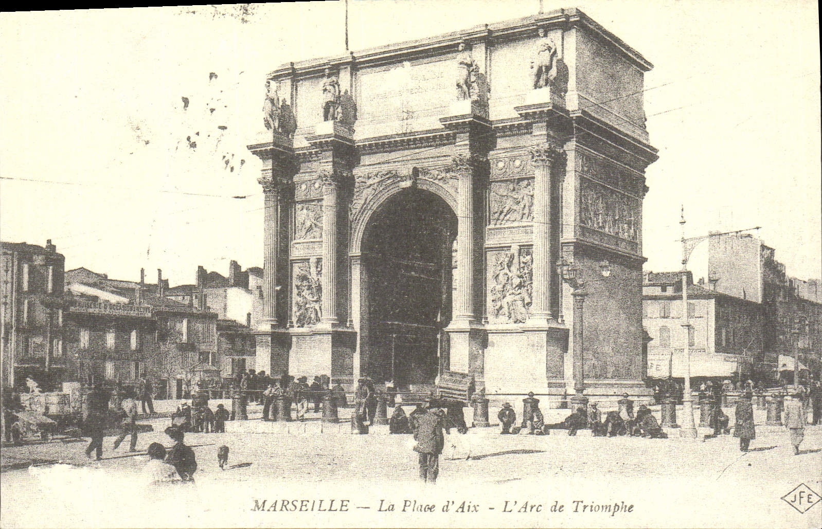 REPRO Marseille la Place d'Aix l'Arc de Triomphe 