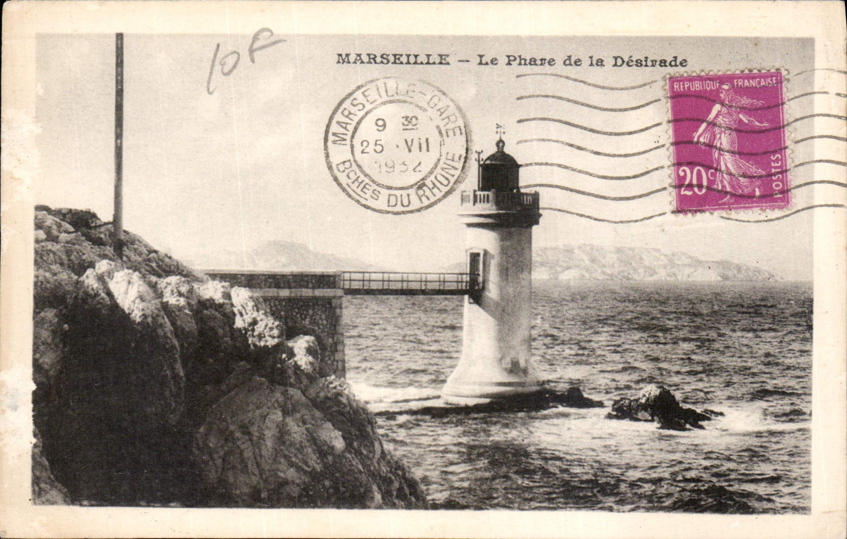 CPA Marseille le Phare de la Desirade 