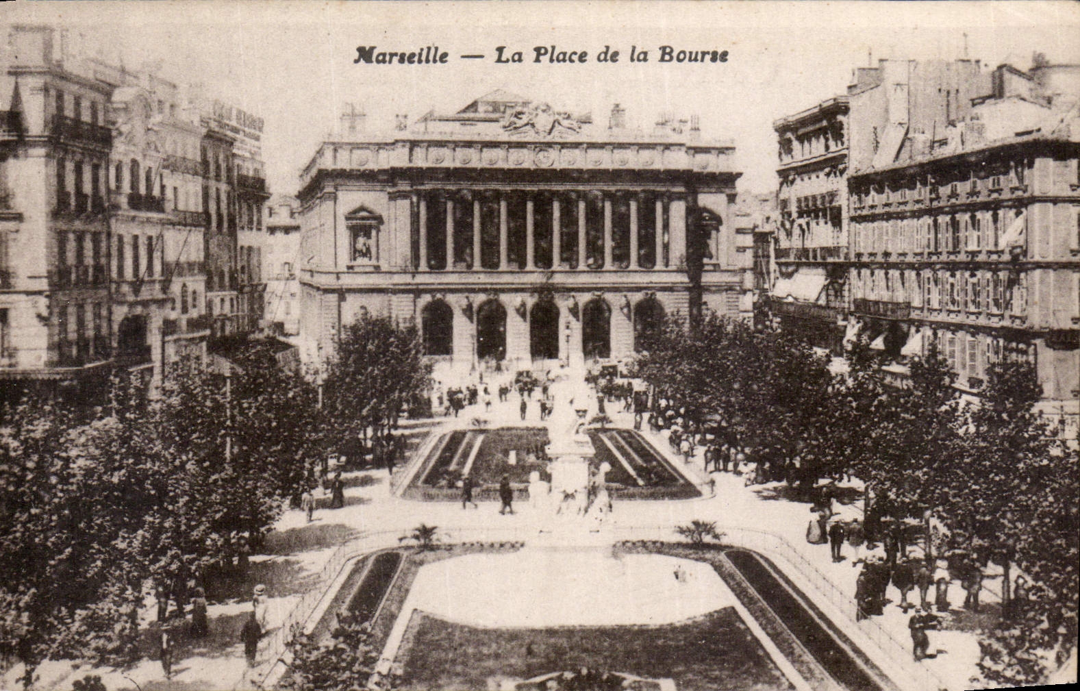 CPA Marseille la Place de la Bourse 