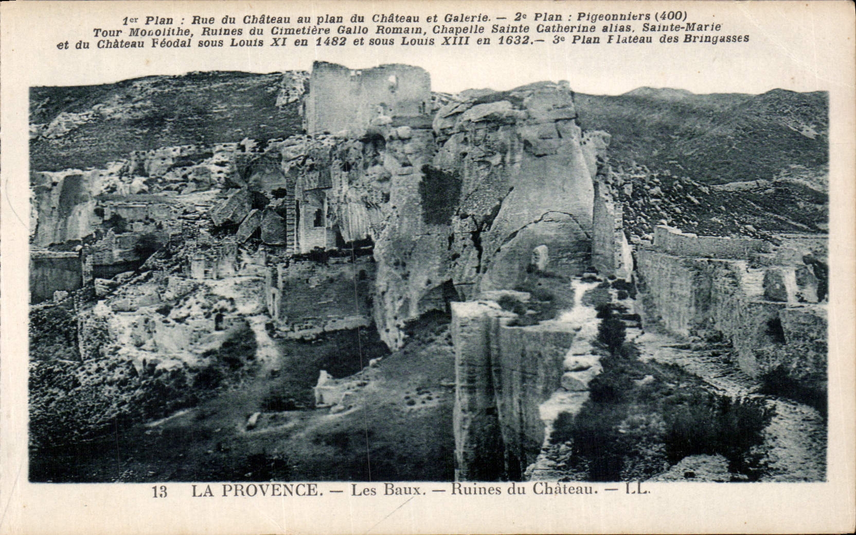CPA La Provence les Baux Ruines du Chateau