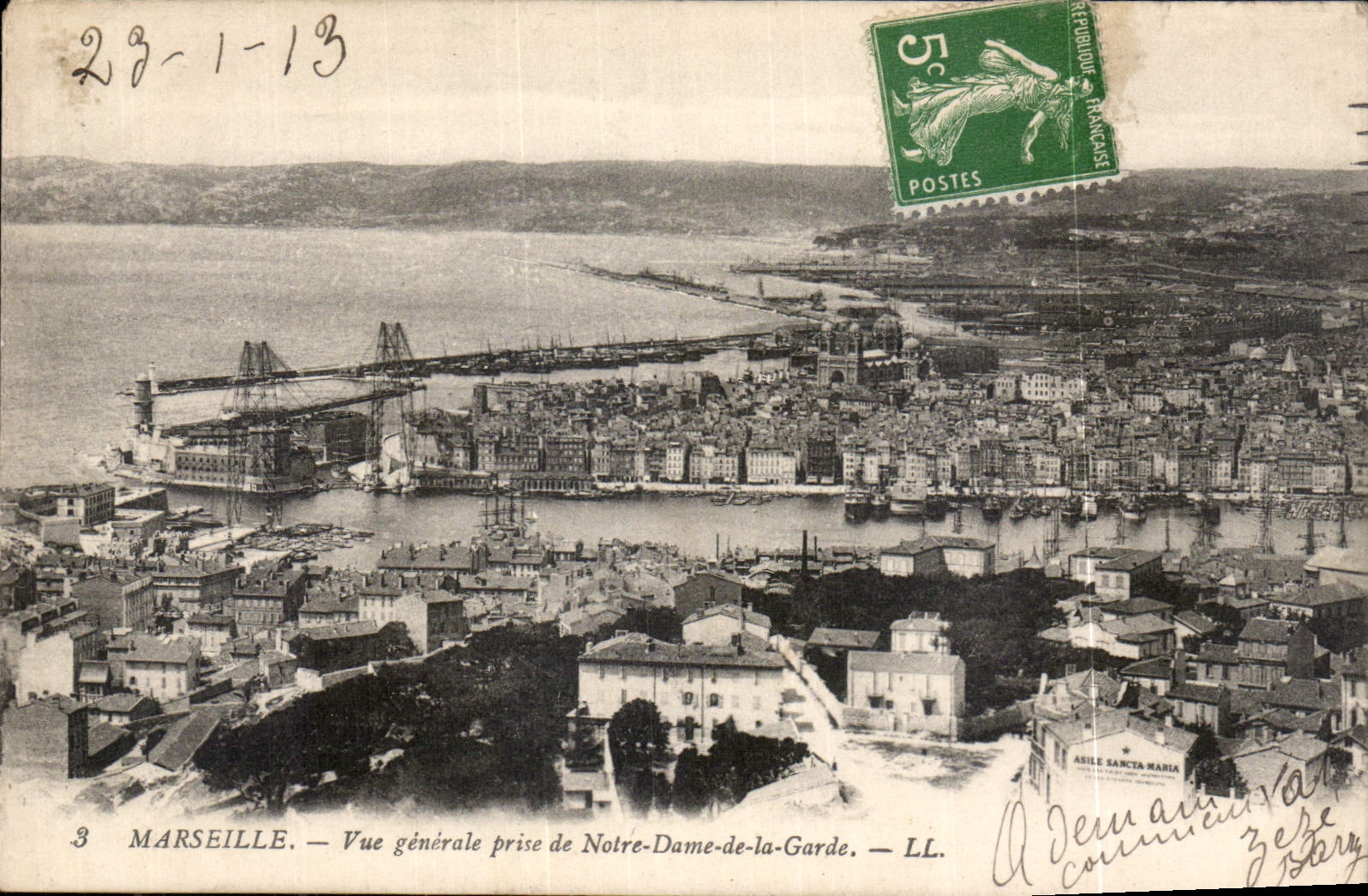 CPA Marseille Vue generale prise de Notre Dame de la Garde 