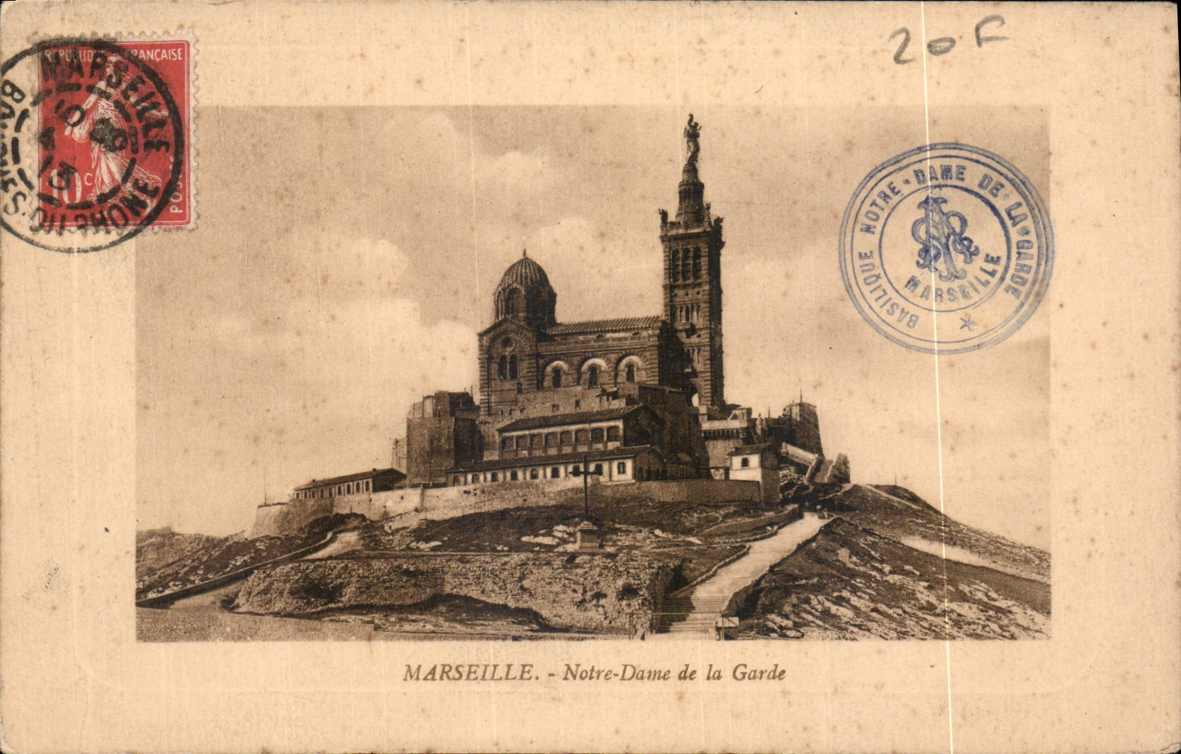 CPA Marseille Notre Dame de la Garde 