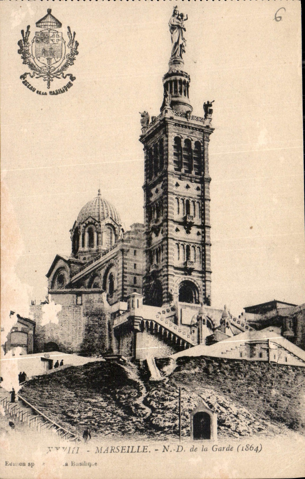 CPA Marseille N D de la Garde 1864 