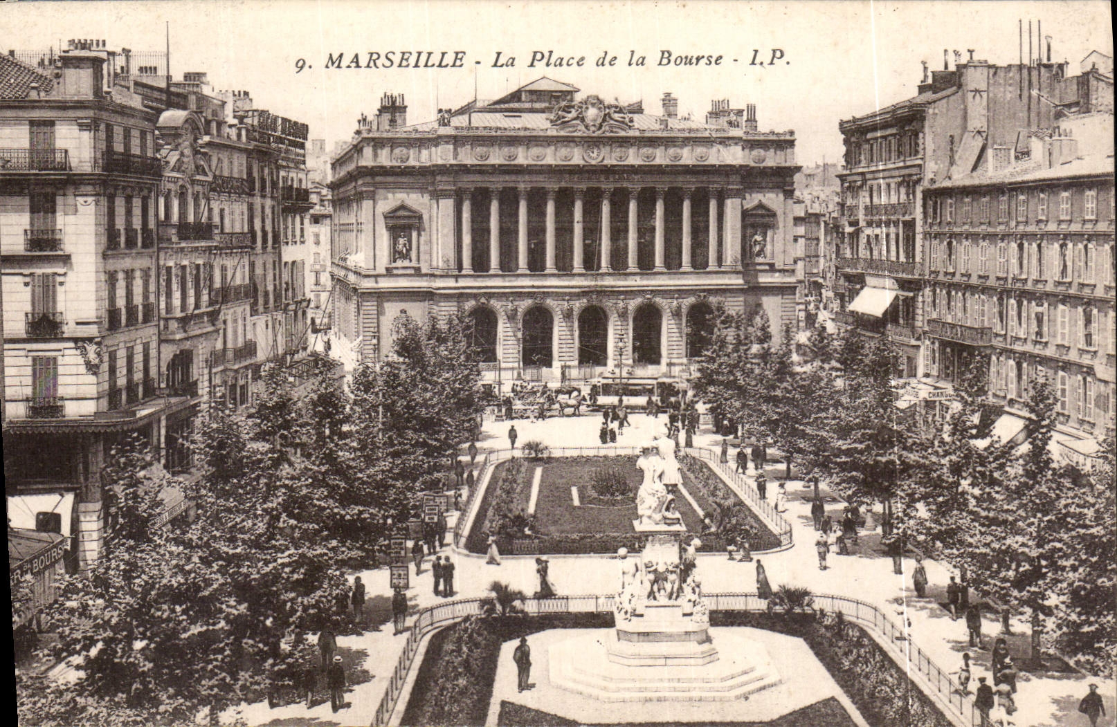 CPA Marseille la Place de la Bourse 