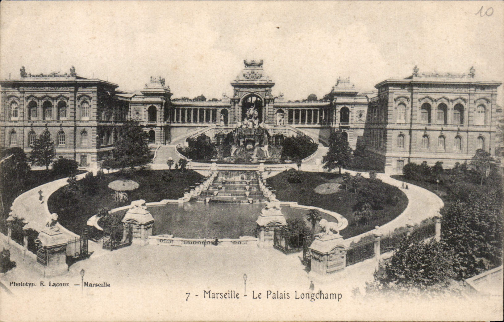 CPA Marseille le Palais Longchamp 