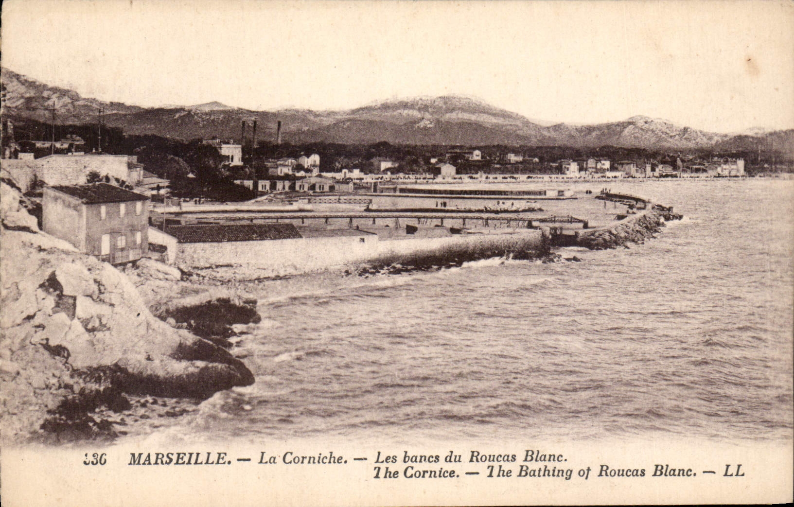 CPA Marseille la Corniche les Bancs du Roucas Blanc