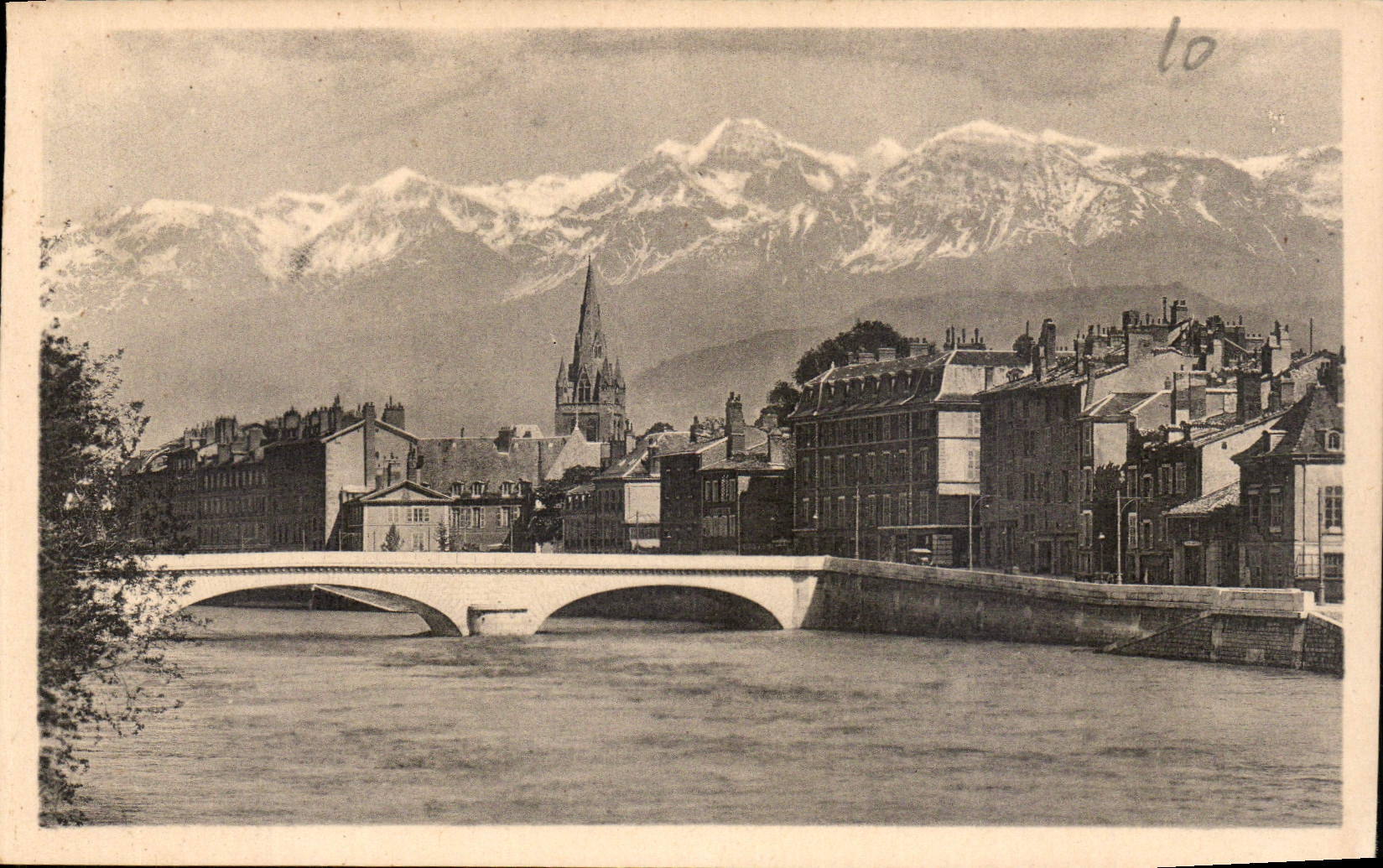 CPA Grenoble l'Isere et la Chaine des Alpes 