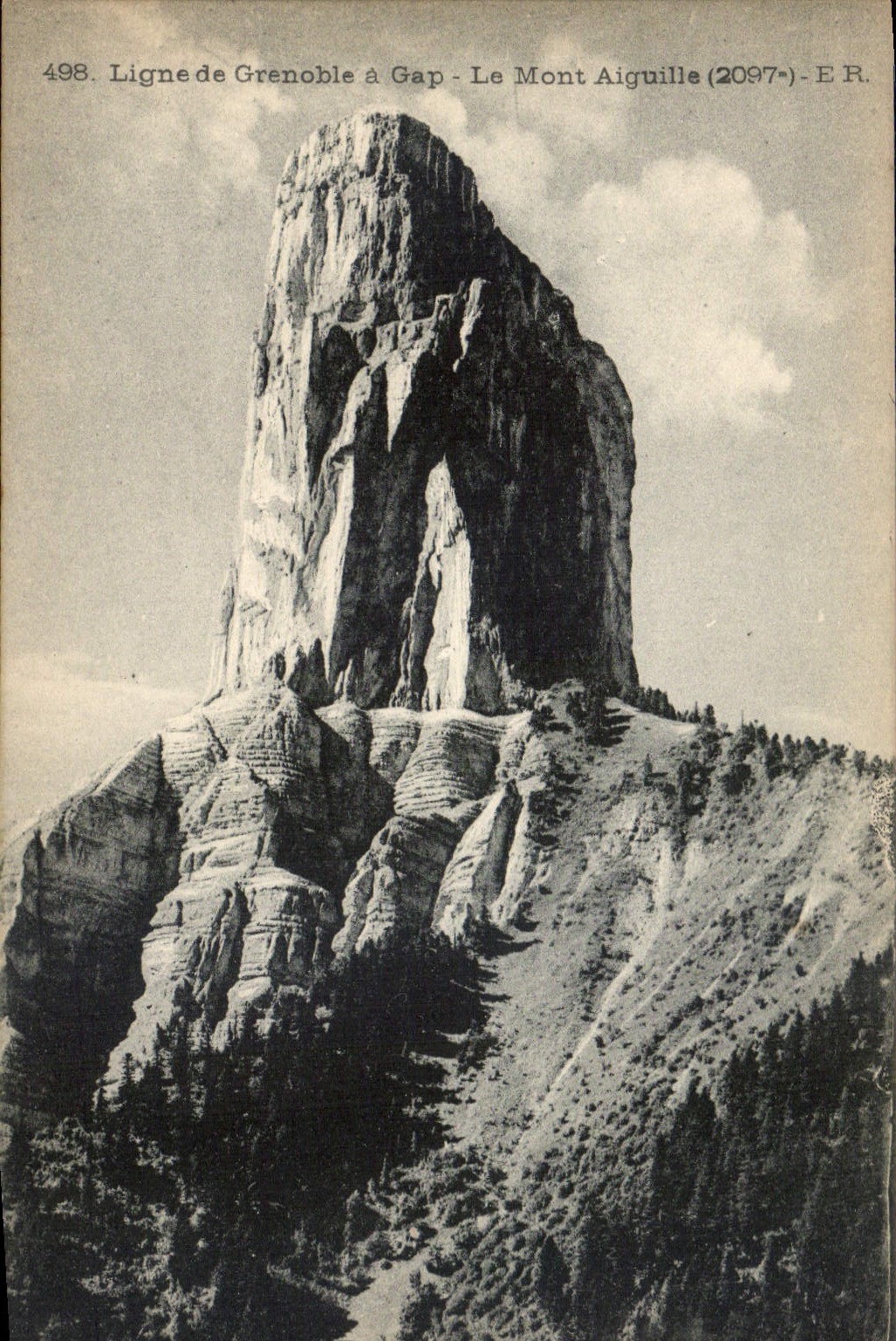 CPA Ligne de Grenoble a Gap le Mont Aiguille 