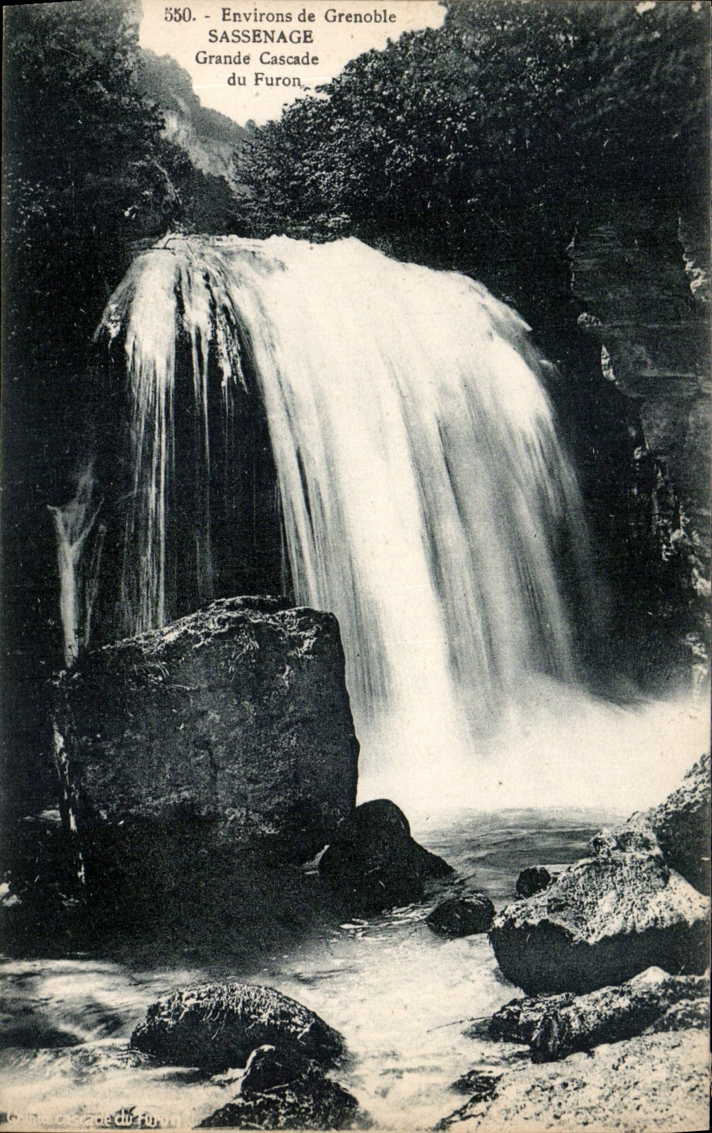CPA Environs de Grenoble Sassenage Grande cascade du Furon 