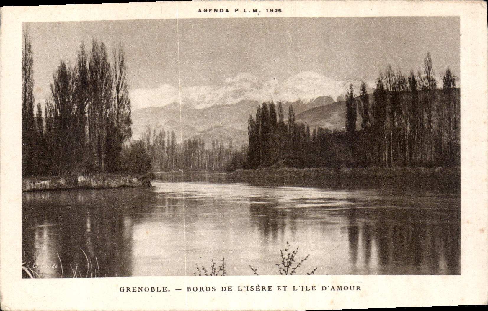 CPA Grenoble Bords de l'Isere et l'Ile d'Amour 