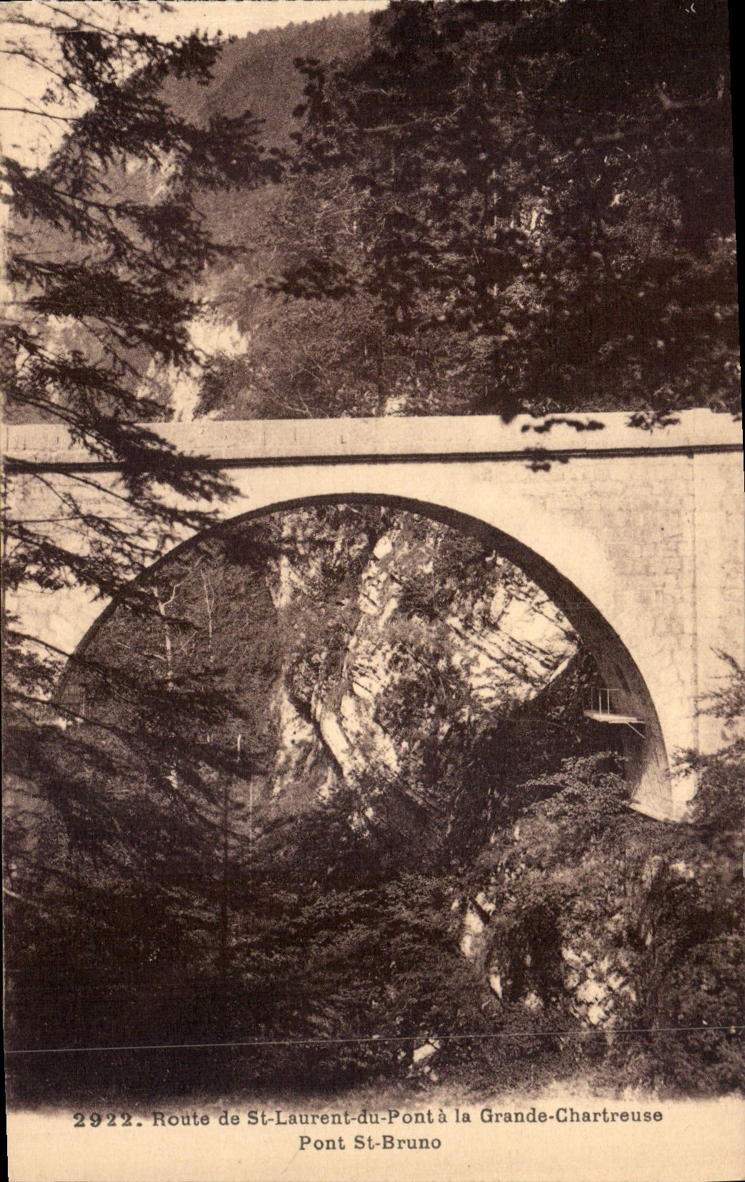 CPA Route de St Laurent du Pont a la Grande Chartreuse Pont St Bruno