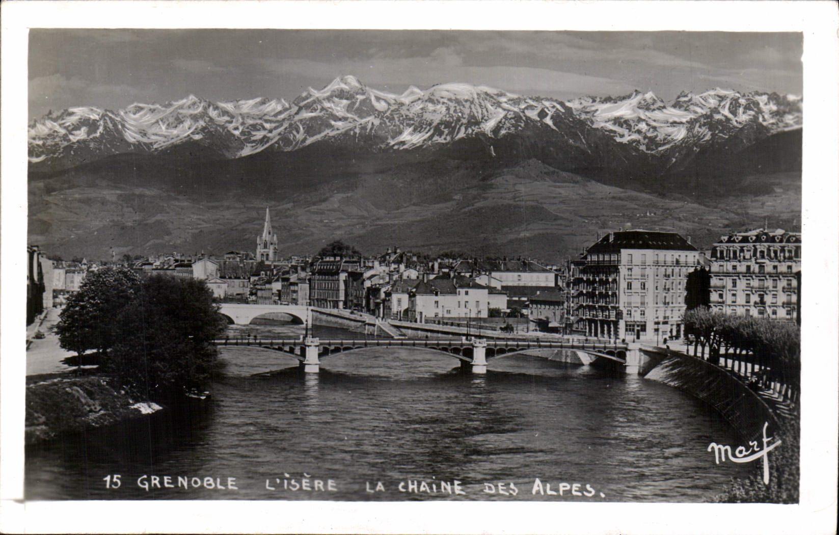 CPA Grenoble l'Isere la Chaine des Alpes 