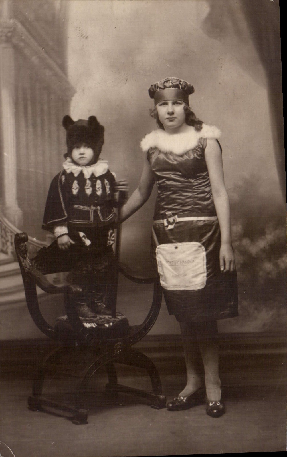 CARTE PHOTO Femme Enfant