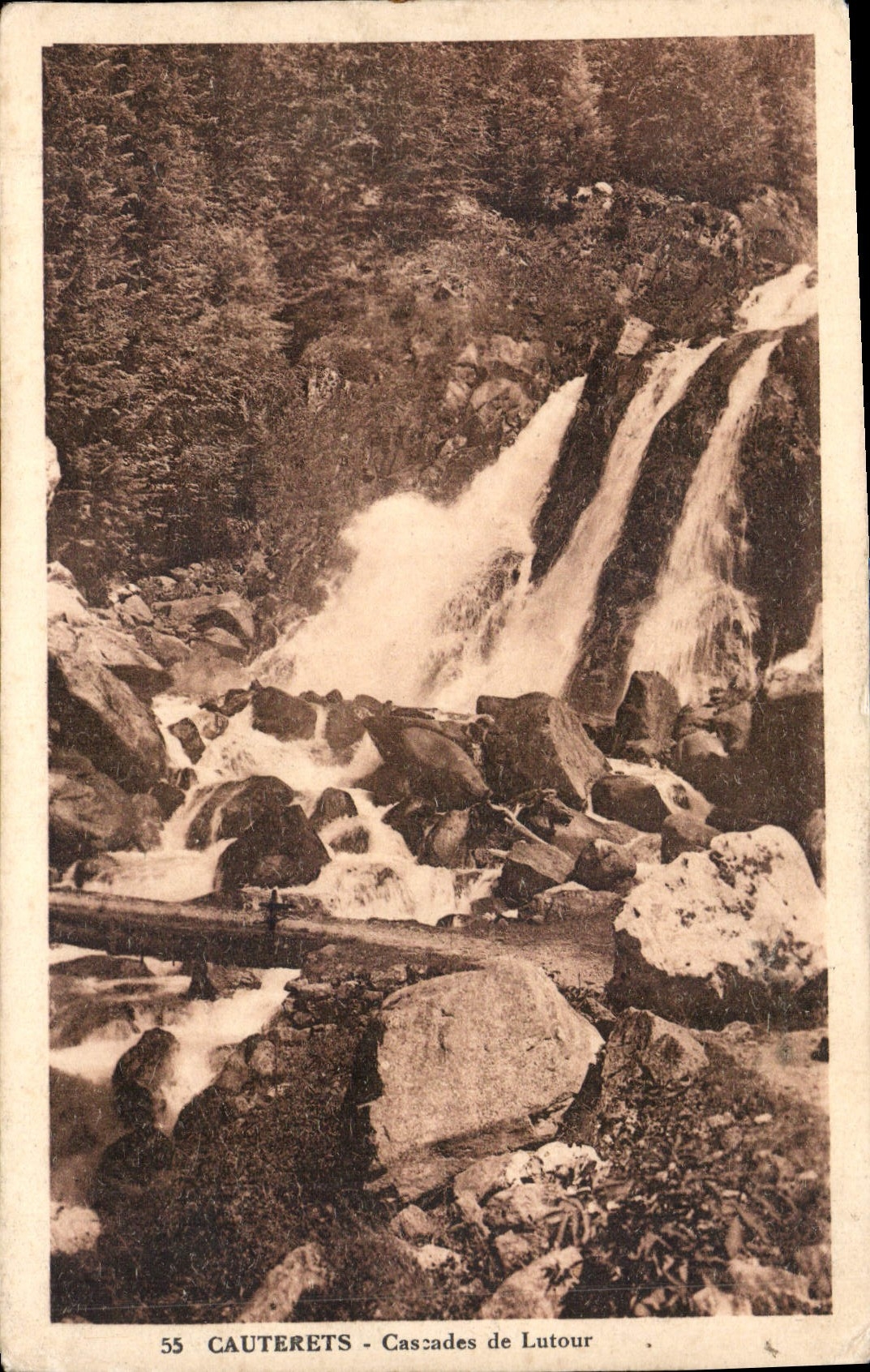 CPA Cauterets Cascades de Lutour 