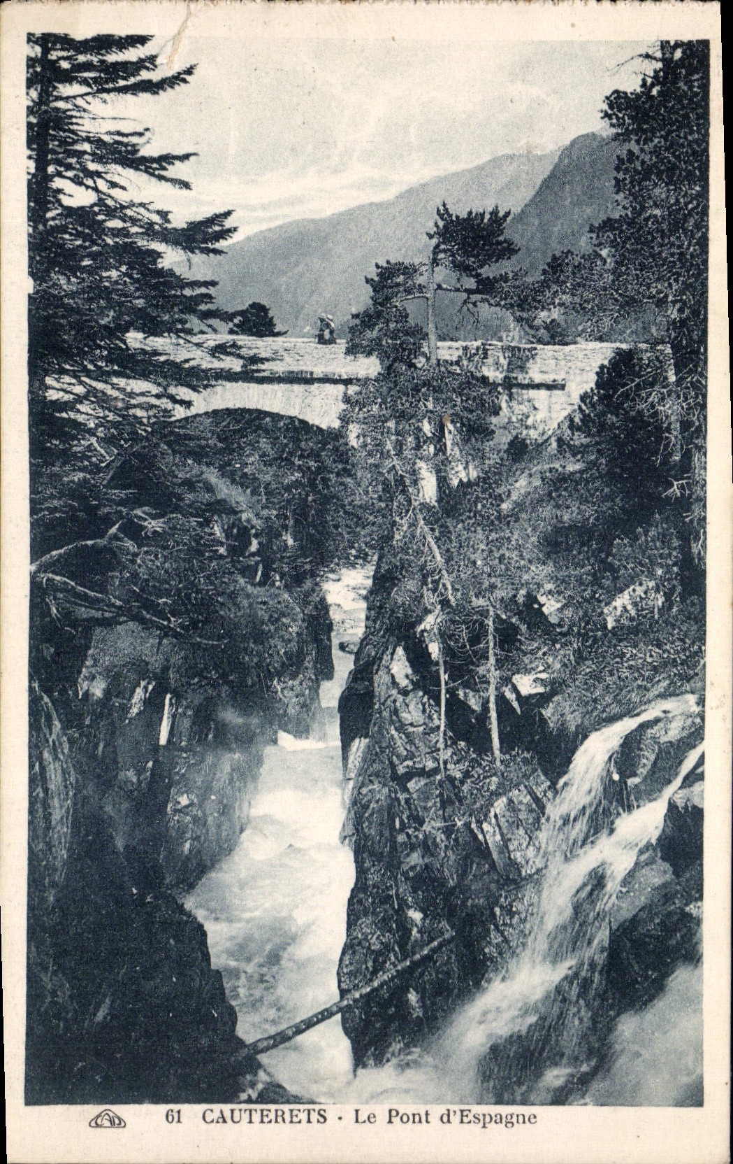 CPA Cauterets le Pont d'Espagne 