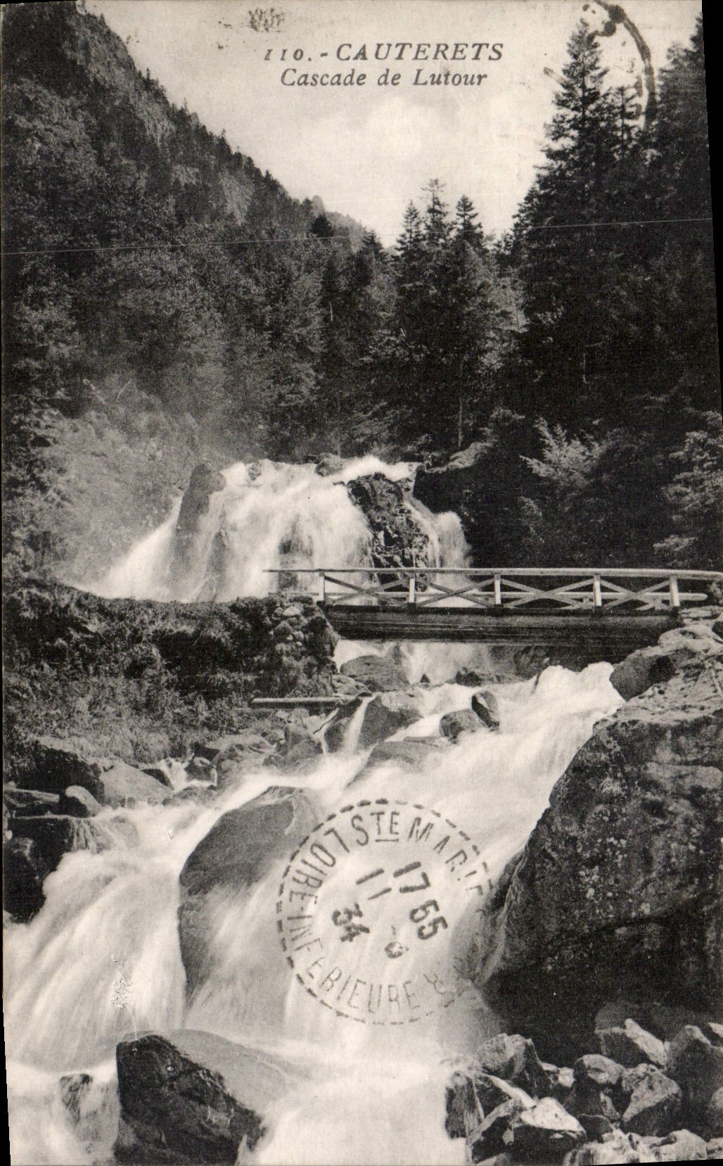 CPA Cauterets Cascade de Lutour 