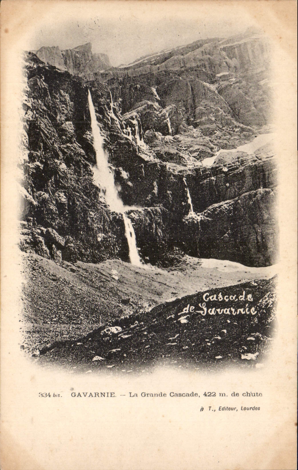 CPA Gavarnie la Grande Cascade 