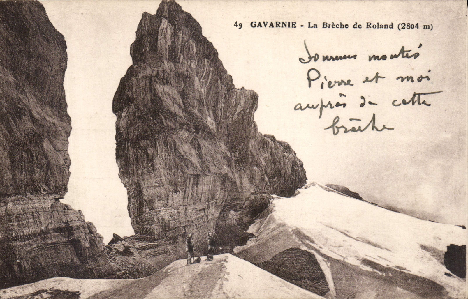 CPA Gavarnie la Breche de Roland 