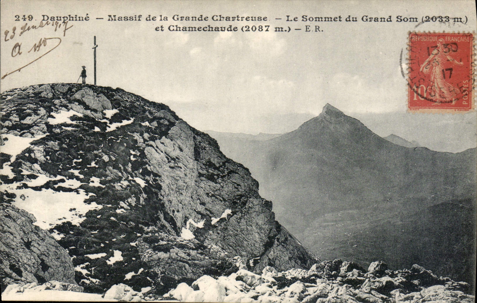 CPA Dauphine Massif de la Grande Chartreuse le Sommet du Grand Som et Chamechaude