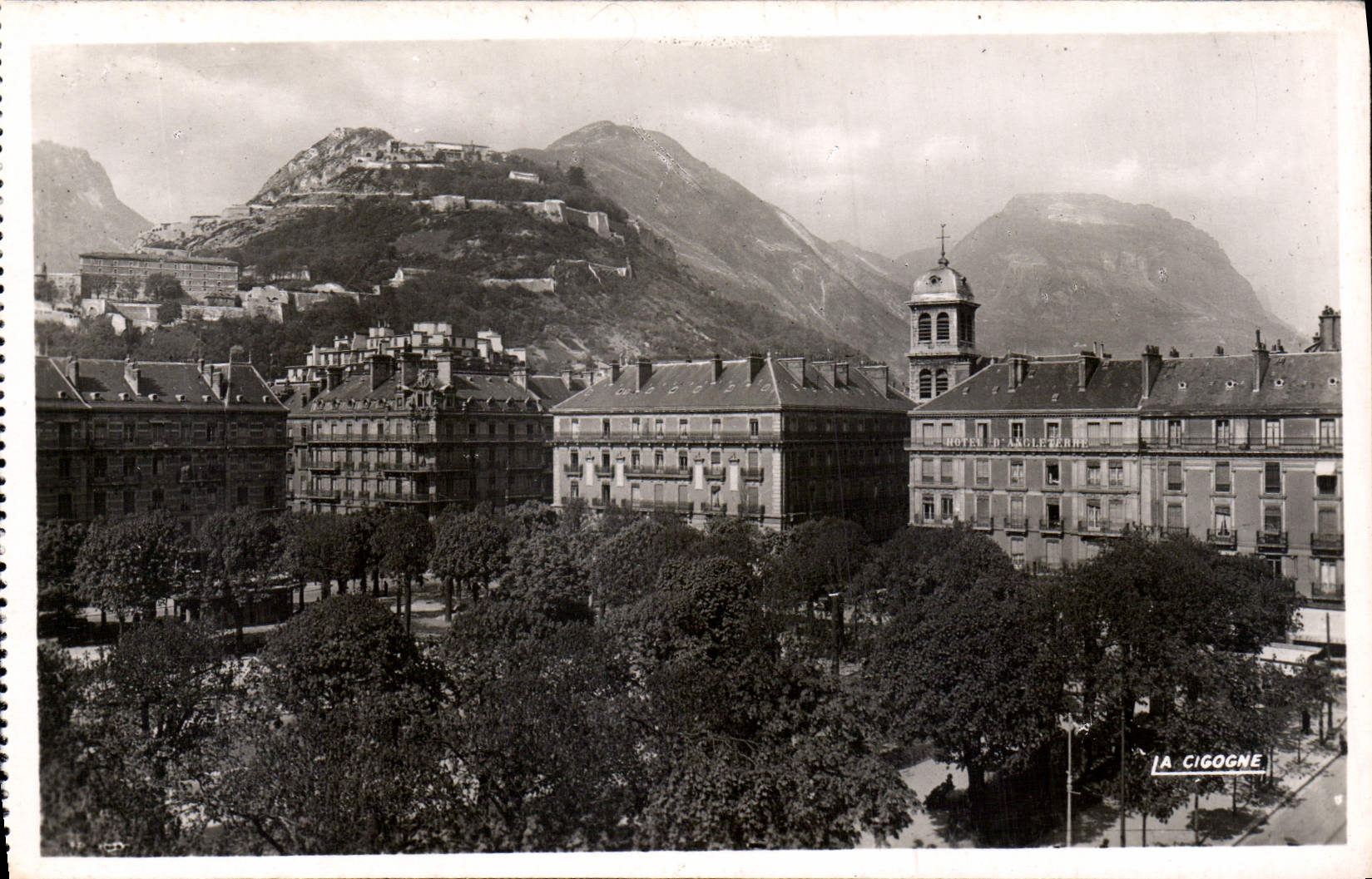 CPA Grenoble Isere Place Victor Hugo La Bastille le Rachaix et le St Eynard 