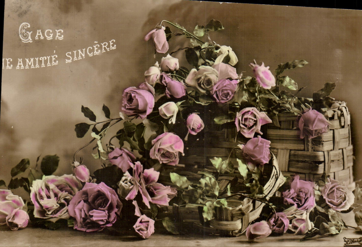 CPA Gage le Amitie Sincere Fleurs