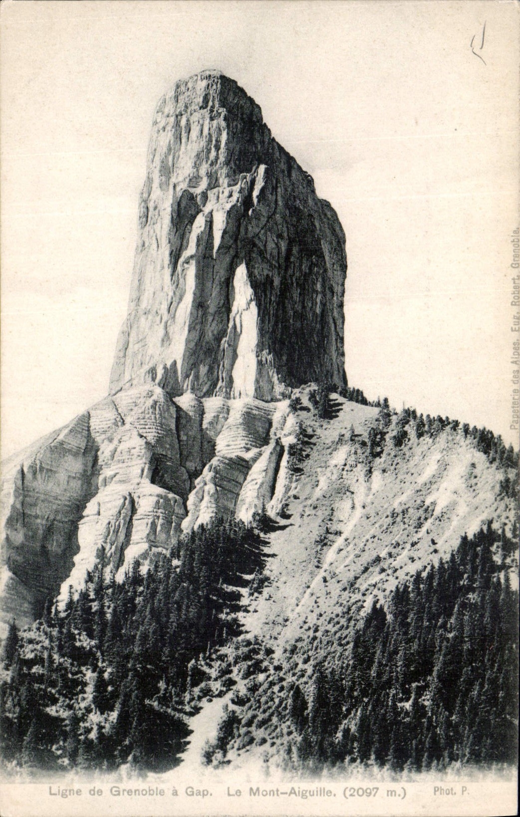 CPA Ligne de Grenoble a Gap Le Mont Aiguille