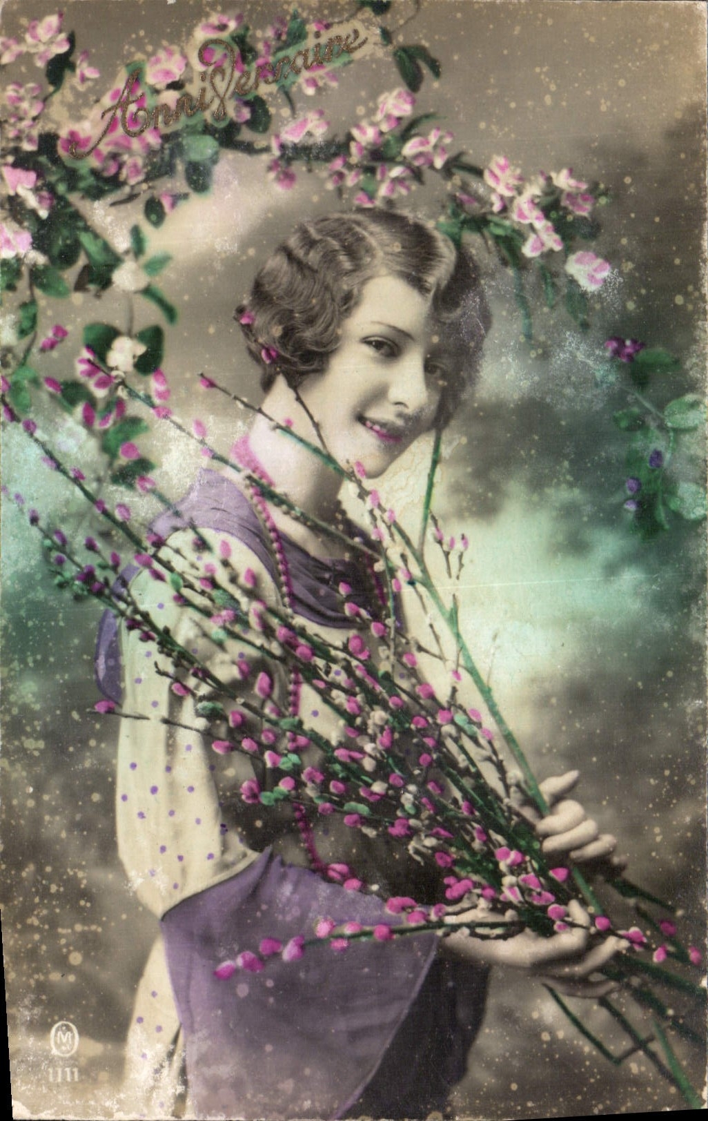 CPA Anniversaire Femme