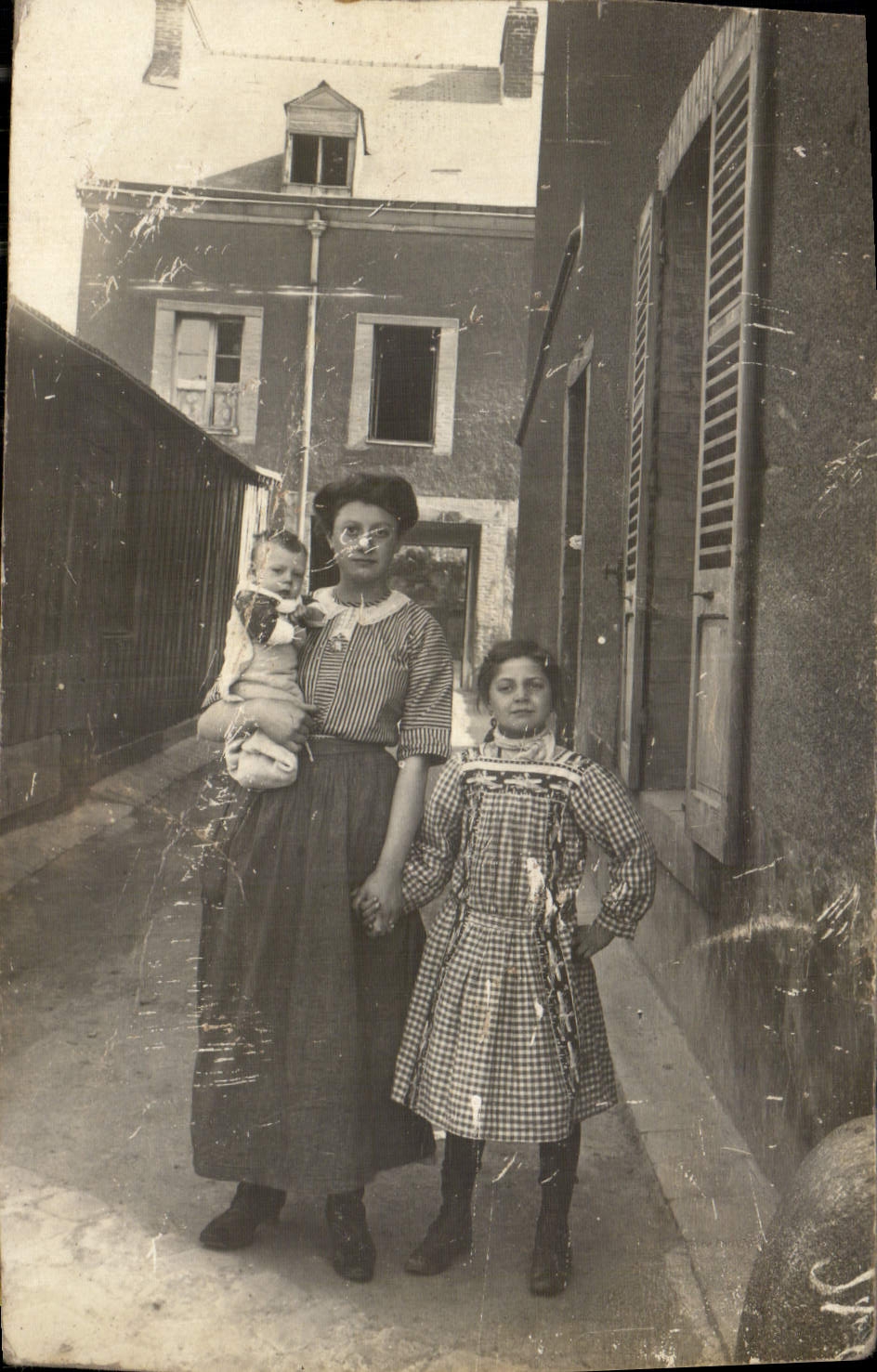 CARTE PHOTO Femme Enfant