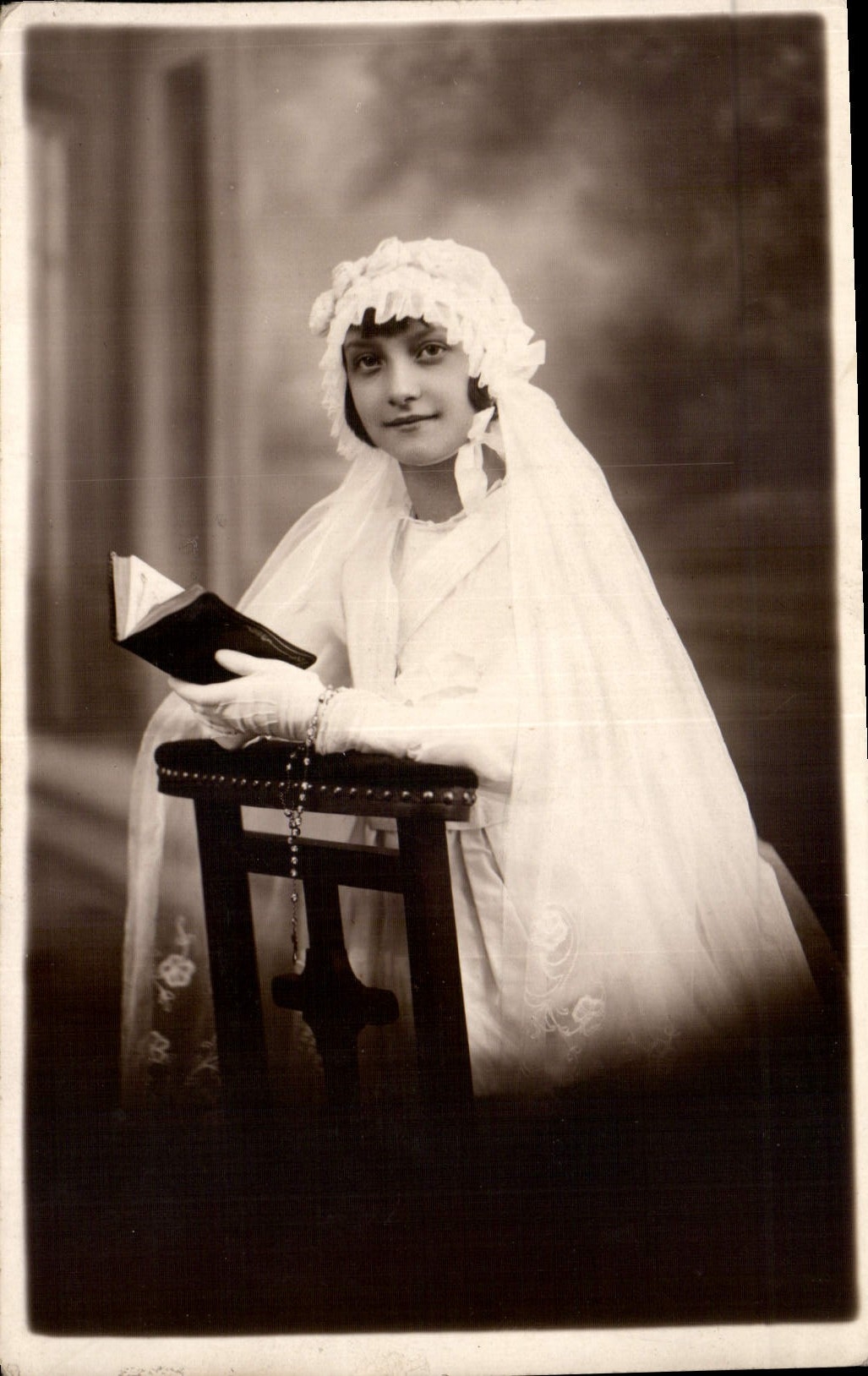 CARTE PHOTO Femme Mariage