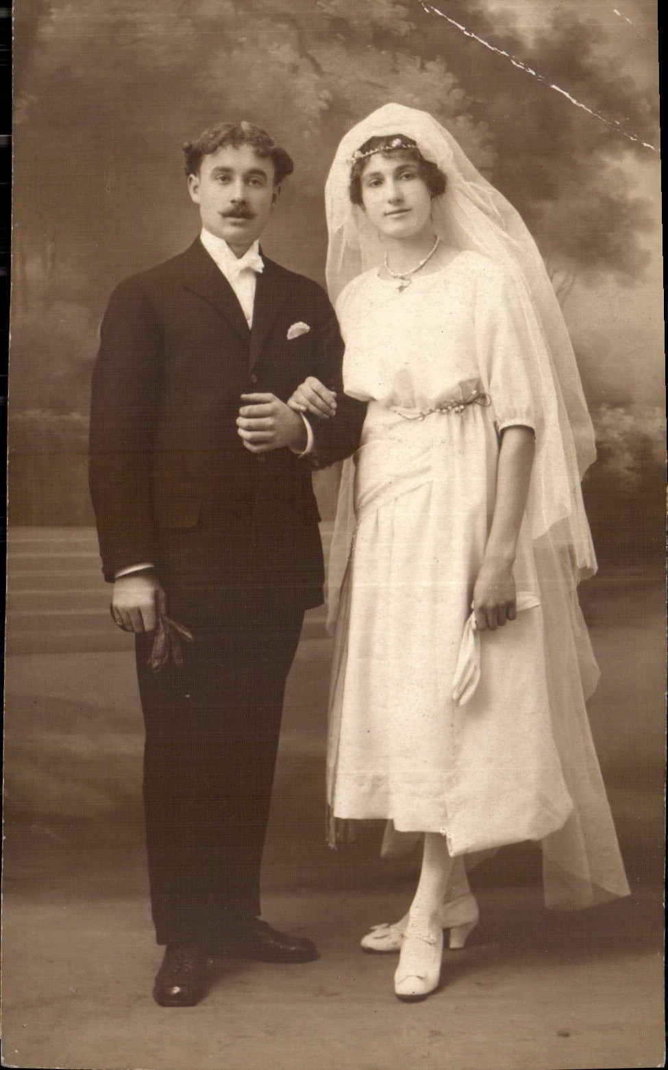 CARTE PHOTO Femme Mariage