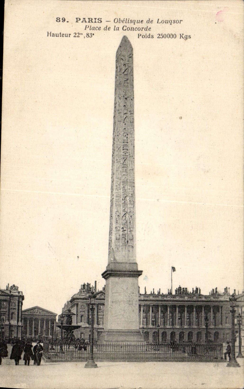 CPA Paris Obelisque de Louqsor Place de la Concorde