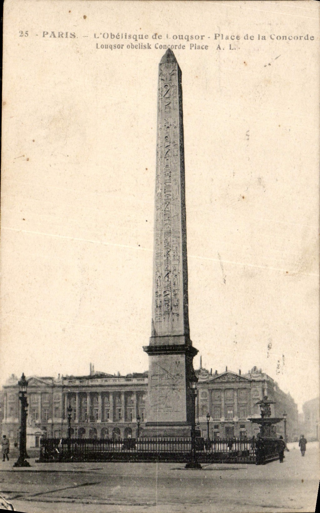 CPA Paris l'Obelisque de Louqsor Place de la Concorde
