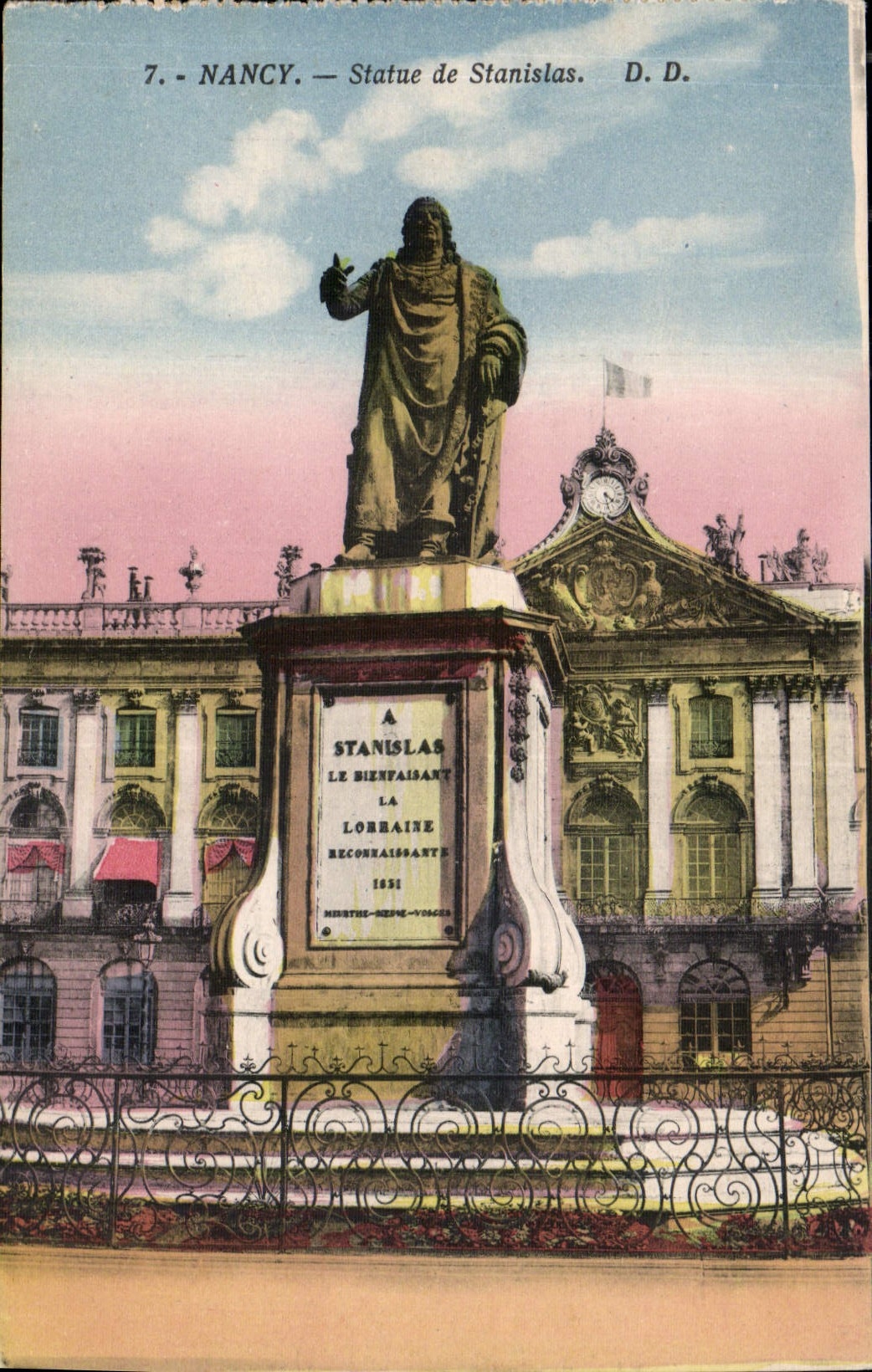 CPA Nancy Statue de Stanislas 