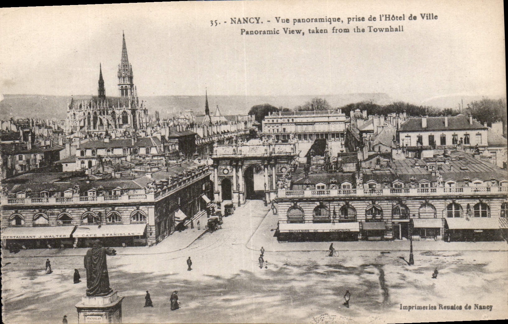 CPA Nancy vue panoramique prise de l'Hotel de Ville 