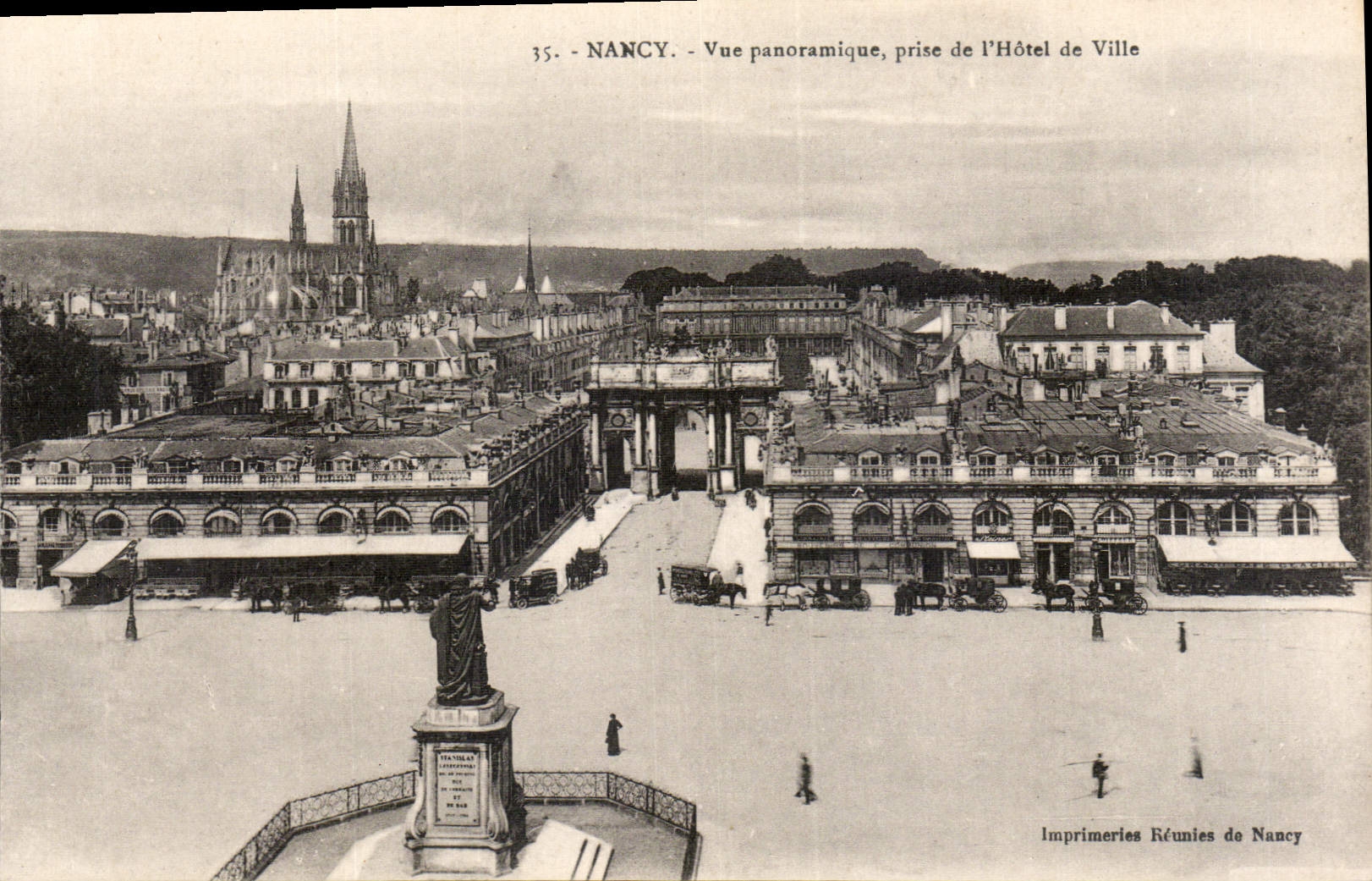 CPA Nancy vue panoramique prise de l'Hotel de Ville 