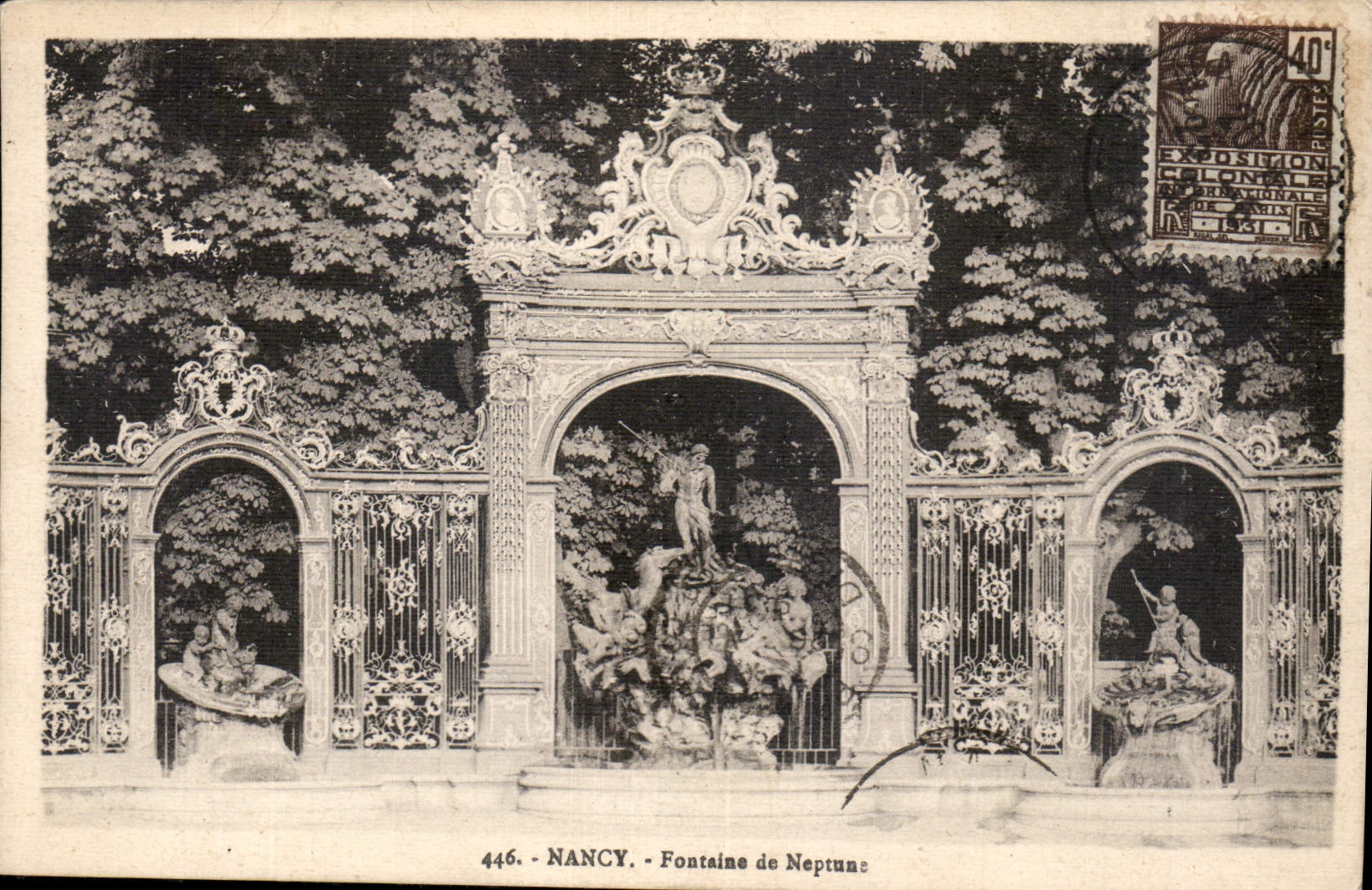 CPA Nancy fontaine de Neptune 