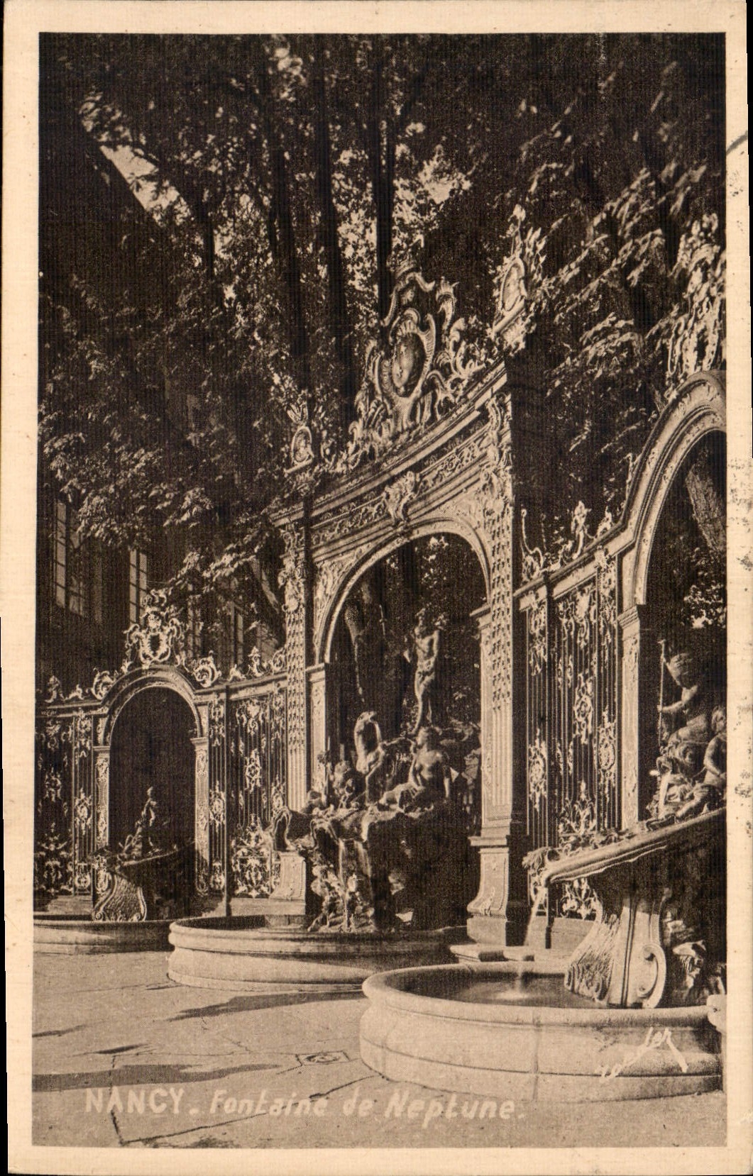 CPA Nancy la Coquette Fontaine de Neptune 