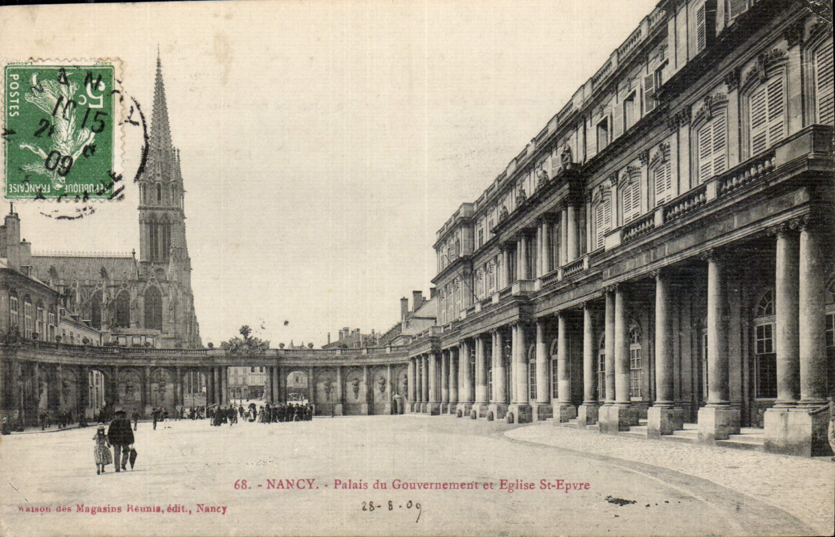 CPA Nancy Palais du Gouvernement et Eglise St Epvre 