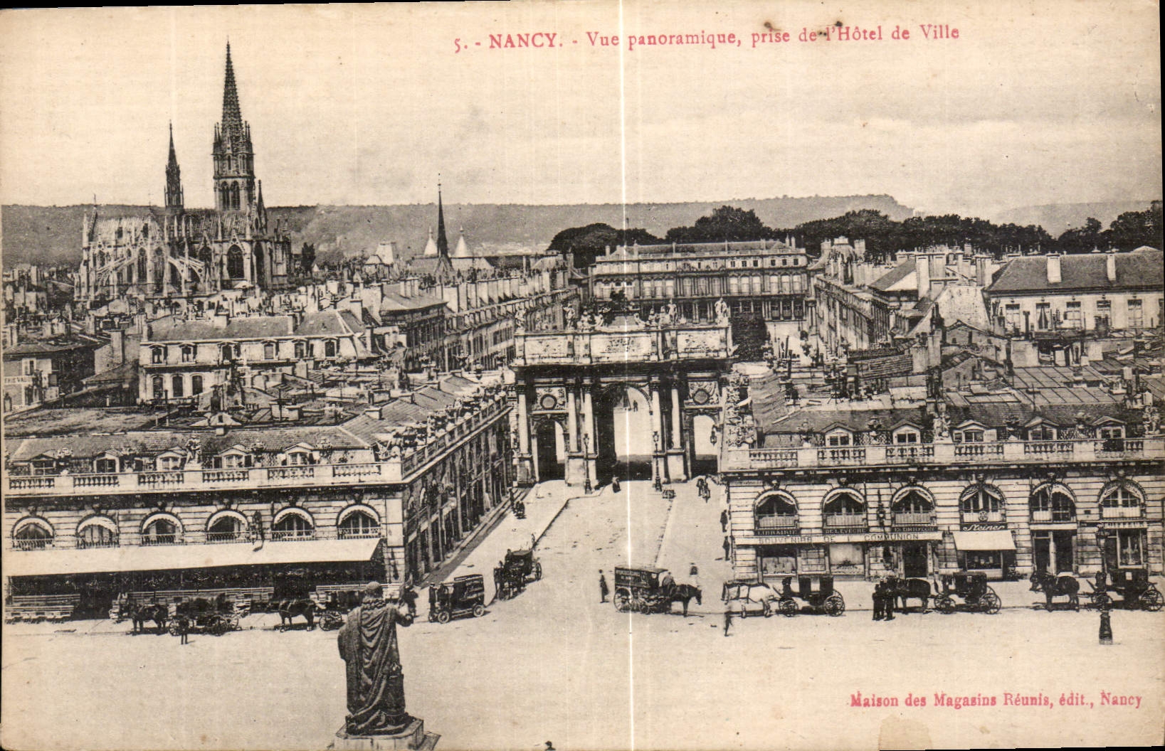 CPA Nancy vue panoramique prise de l'Hotel de Ville 