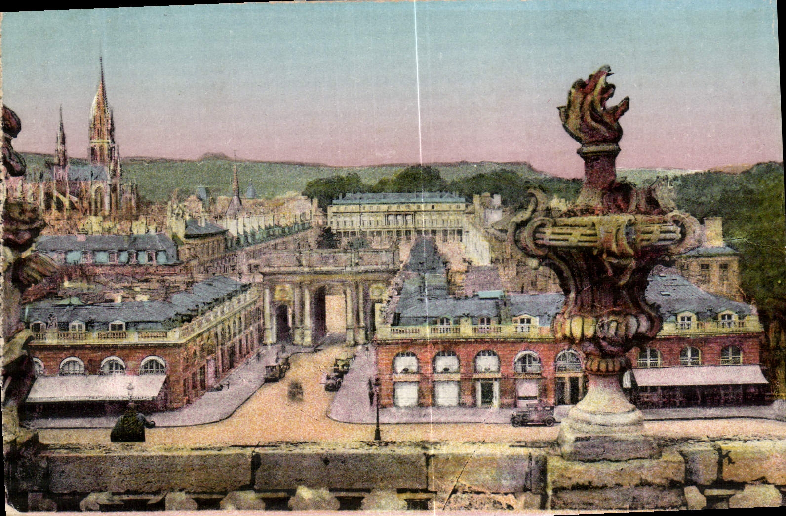 CPA Nancy la Place Stanislas vue de l'Hotel de Ville 