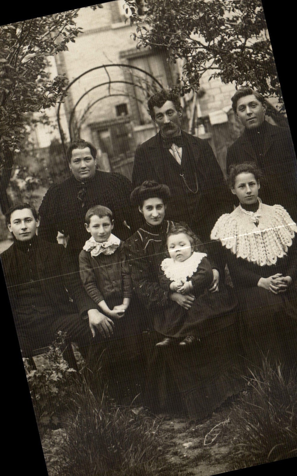 CARTE PHOTO Femmes Famille