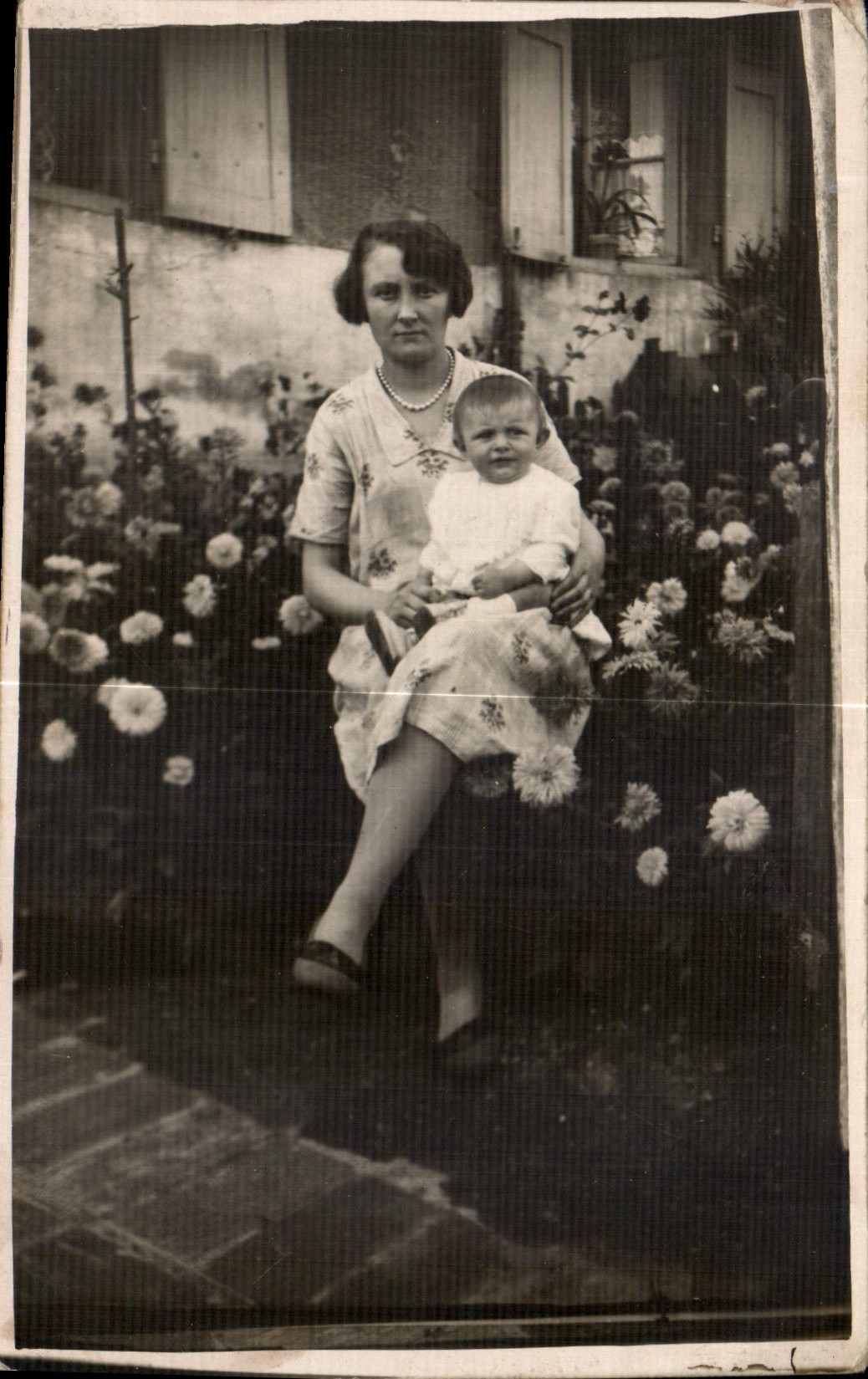 CARTE PHOTO Femme Enfant Bebe