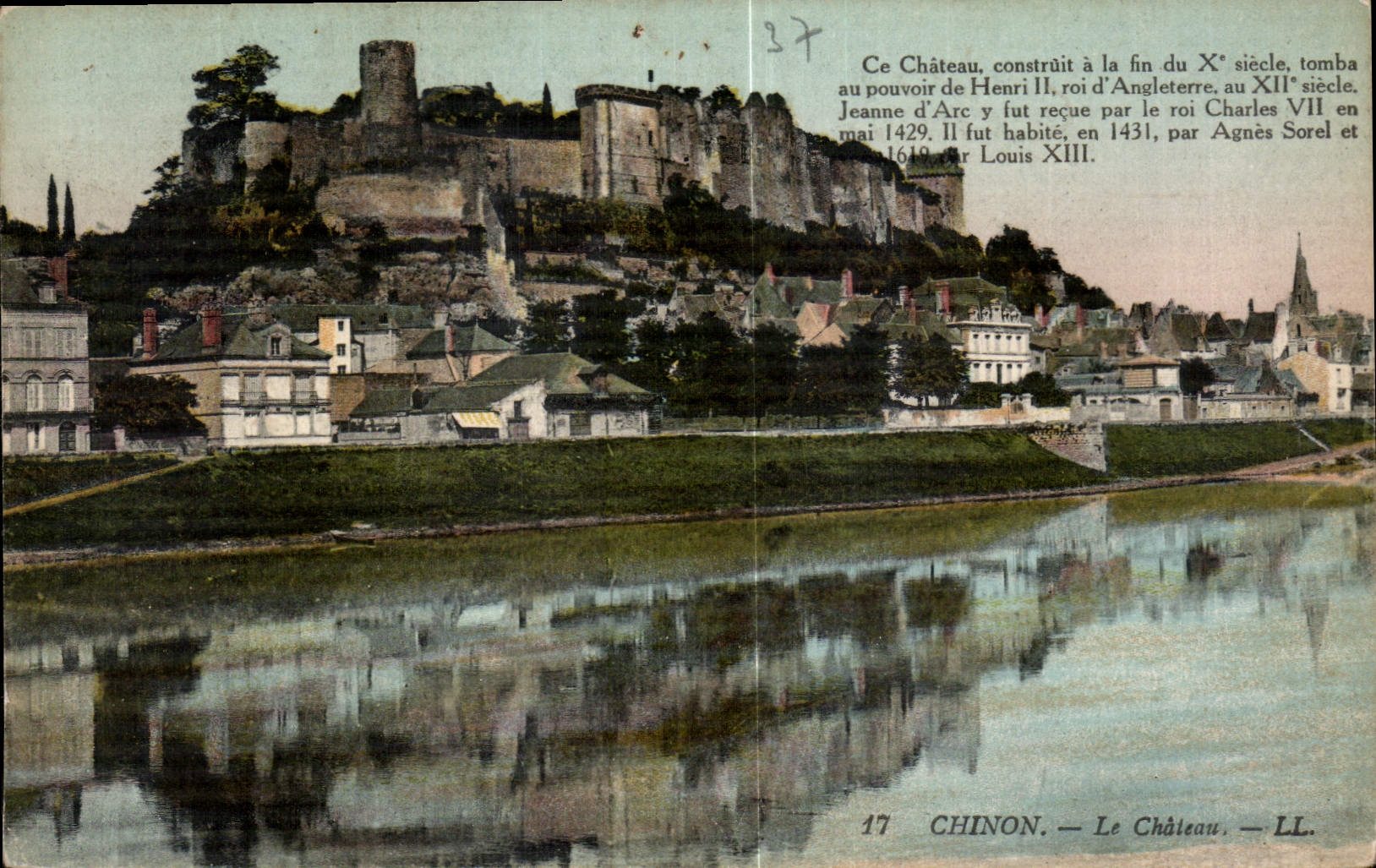 CPA Chinon le Chateau ce chateau construit a la fin du X siecle