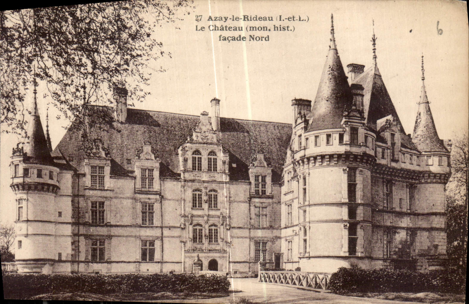 CPA Azay le Rideau I et L le Chateau mon hist Facade Nord 