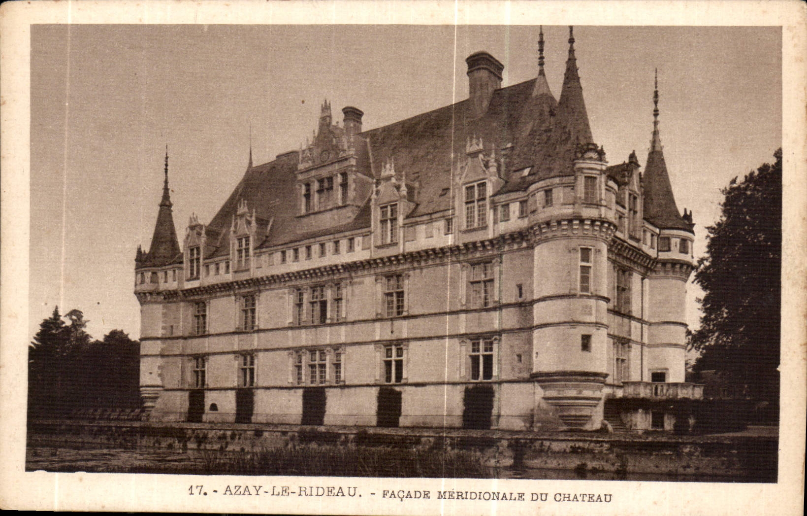 CPA Azay le Rideau Facade Meridionale du Chateau 