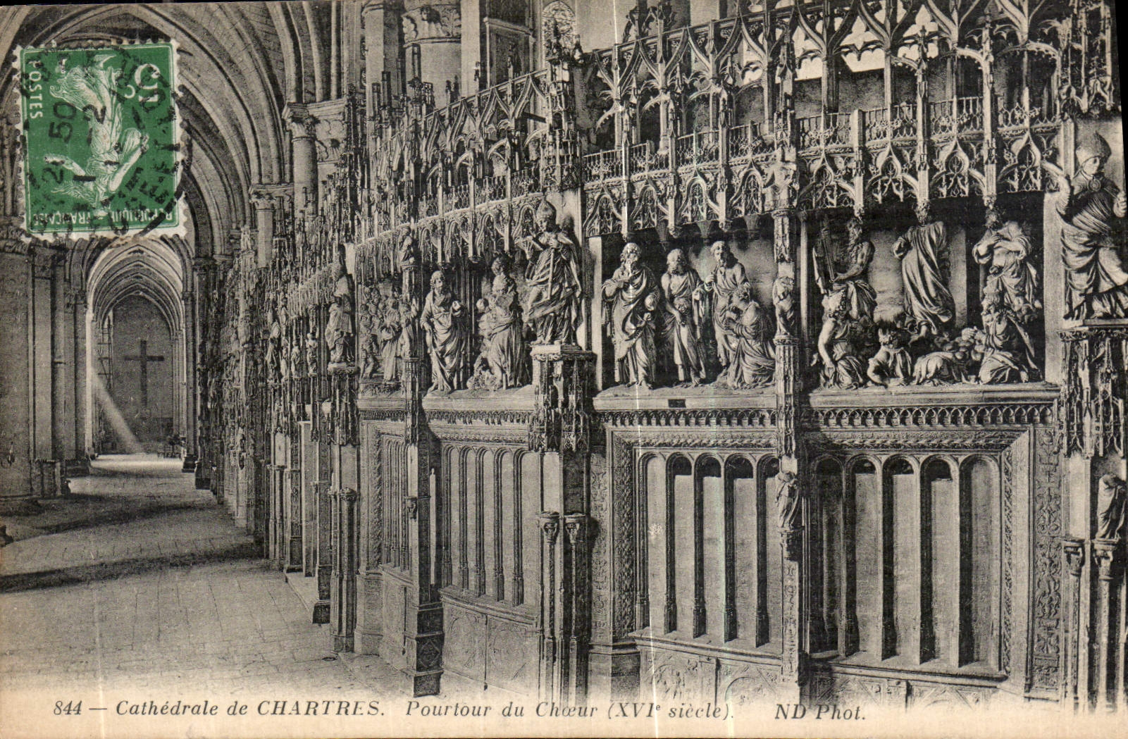 CPA Cathedrale de Chartres Pourtour du Choeur XVI siecle