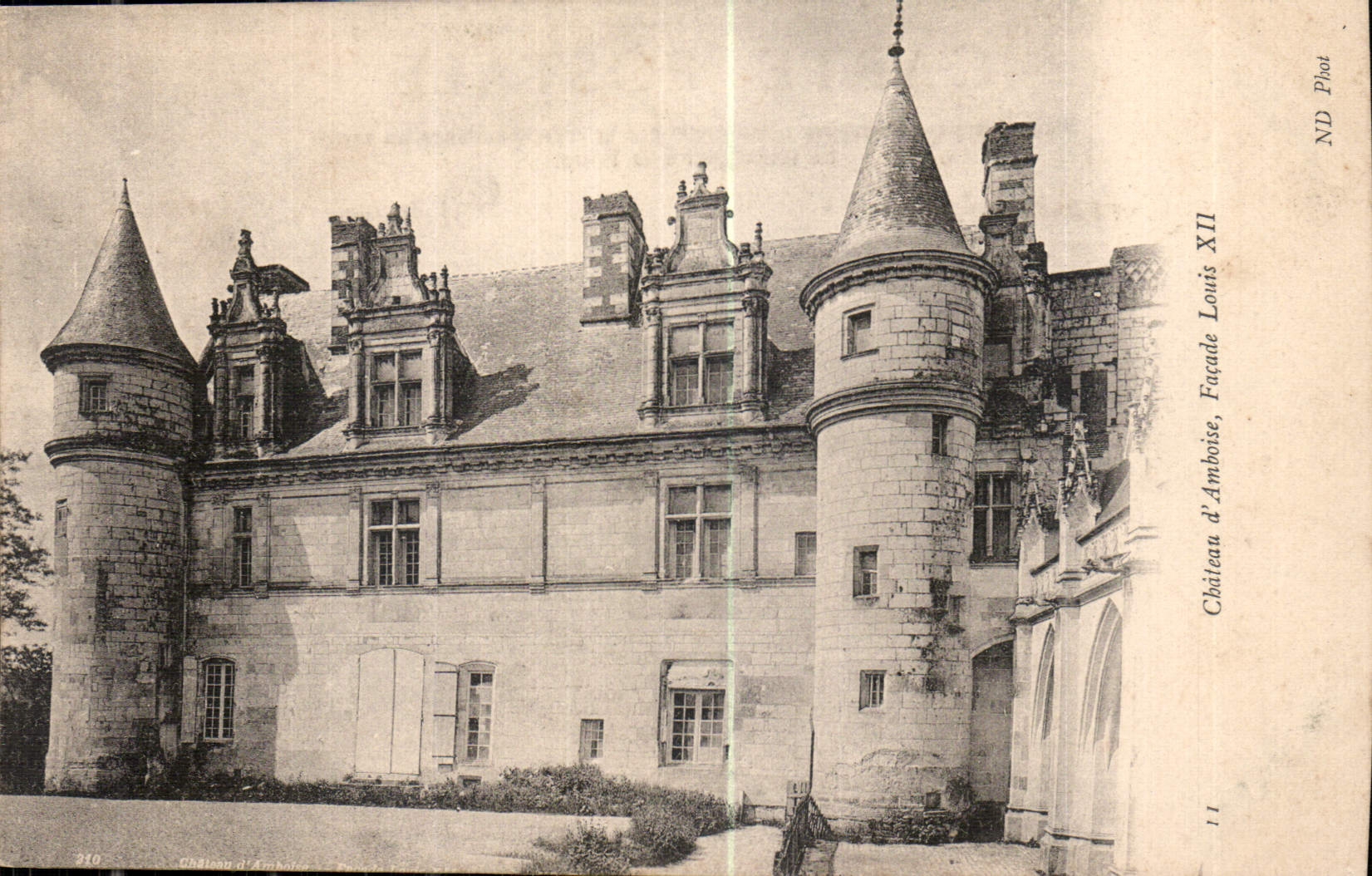 CPA Chateau d'Amboise Facade Louis XII 