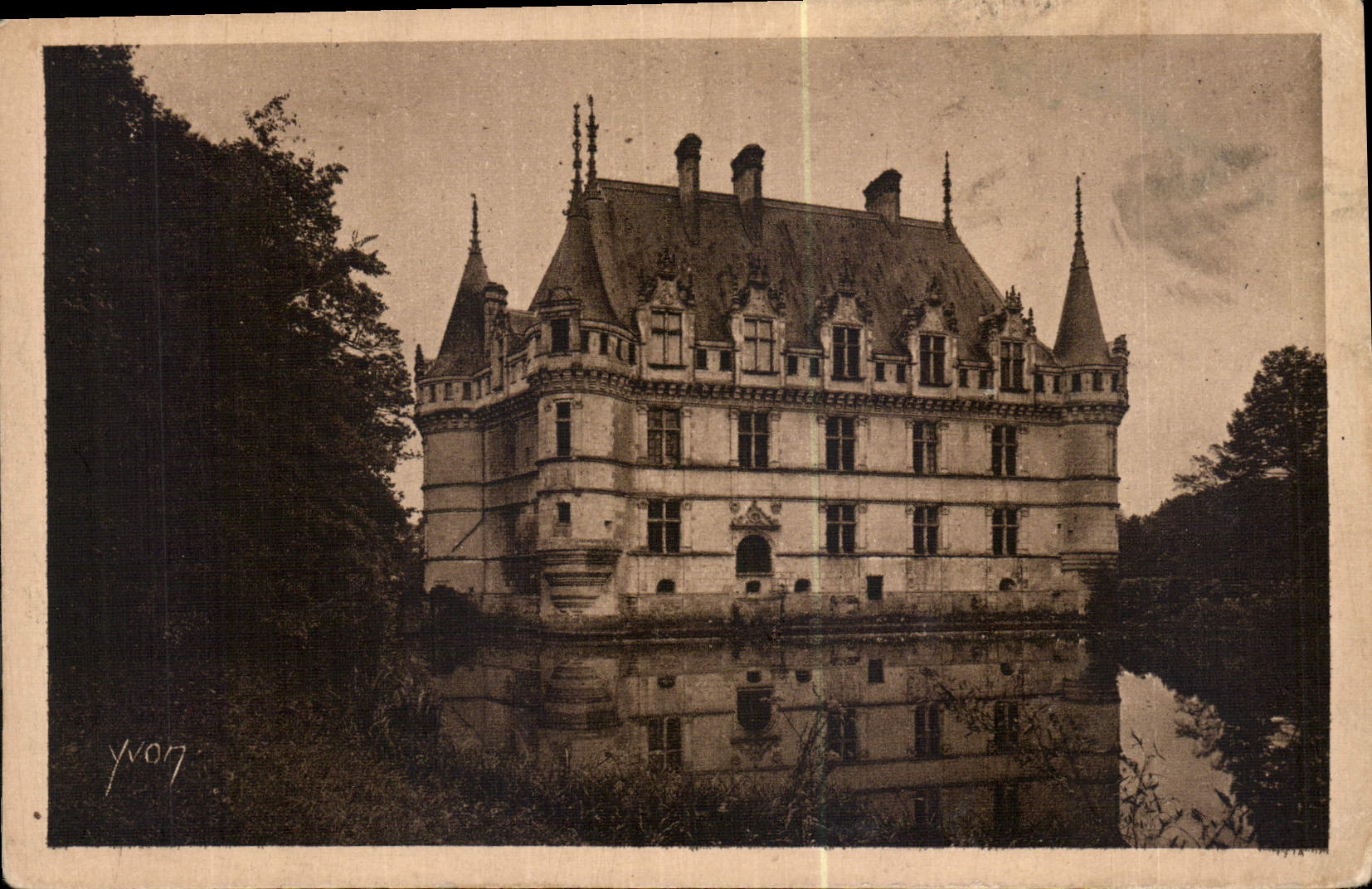 CPA Chateaux de la loire Chateau d'Azay le Rideau