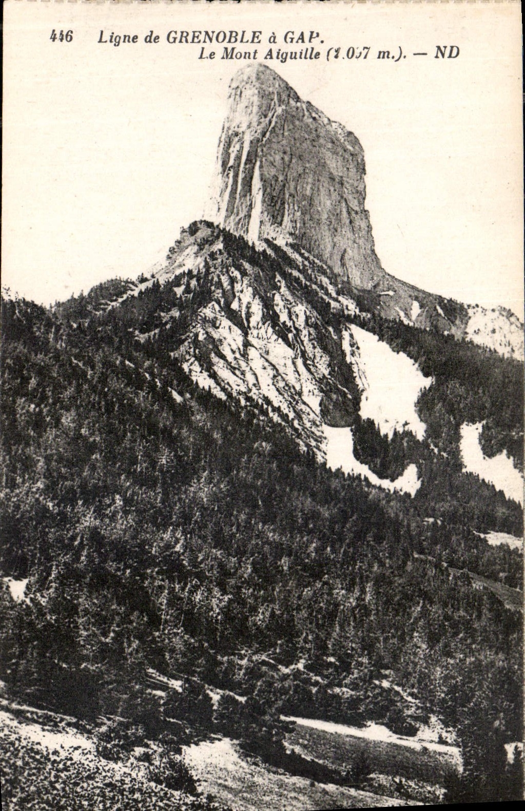 CPA Ligne de Grenoble a Gap le Mont Aiguille 